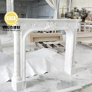 Villa intérieur <span class=keywords><strong>d</strong></span>écor sculpté à la main en marbre blanc <span class=keywords><strong>d</strong></span>'intérieur cheminées en pierre - Product Image 2