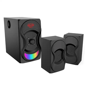 Haut-parleur multimédia 2.1 avec subwoofer, alimenté par USB, pour la maison, avec écran LED - Product Image 4