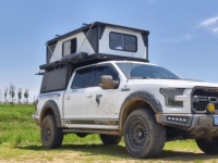 Tente de toit rigide en aluminium sur mesure pour pick-up, auvent léger et pliable pour Hilux Ranger Tenda Campeggio