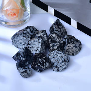 Piedra de Obsidiana en Bruto Natural de Alta Calidad, Piedra de Nieve, para Decoración y Regalos Ecológicos - Product Image 1