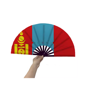 黎巴嫩国旗13英寸定制手风扇大响拍板折叠风扇大锐舞风扇手持风扇嘉年华风扇 - Product Image 6