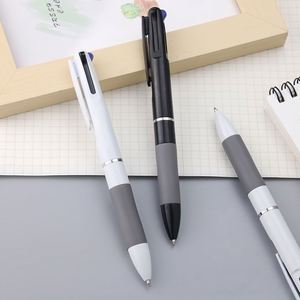 Hot-sale Elegant Multi-Color Plastic Click Ballpoint Three-Color Classic Advertising for Gifts Exhibitions Can Customized Logo - Product Image 4
