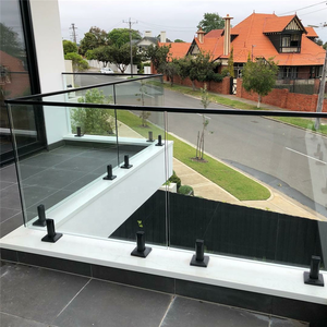 ZD auf Lager Edelstahl Handlauf beschläge Zapfen klemm pfosten Rahmenloses Balkon glas Balustraden geländer - Product Image 1