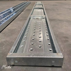 Planche en acier pour passerelle d'échafaudage fournie en usine Derfon échafaudage Q235 2m 3m <span class=keywords><strong>4m</strong></span> Planche d'échafaudage galvanisée - Product Image 4