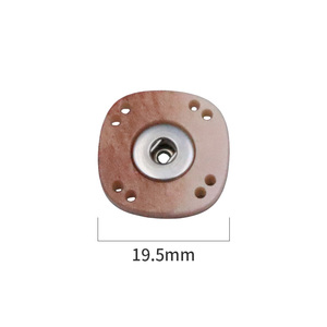 Vivaneau carré en résine avec motif imprimé trou de couture personnalisé - Product Image 3
