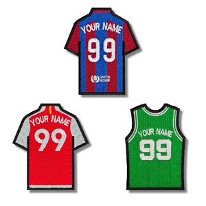 New Sport Basketball Club Custom Soccer Jersey <b>Iron</b> <b>On</b> Patch <b>Numbers</b> And Letters Designer Football Jersey Patches For Jerseys - Product Image 1