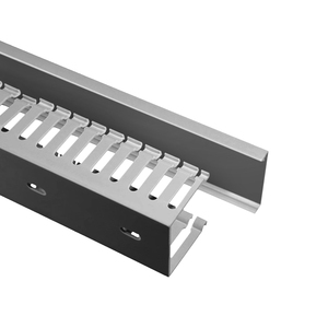 Goulotte de câblage en PVC pour usage industriel, conduit de câblage monté en surface, gestion des câbles en forme de U pour armoire électrique - Product Image 2