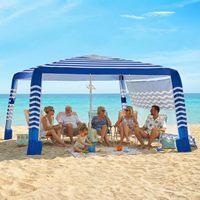 Cabane de plage portable Joysummer 8*8 pieds avec paroi latérale