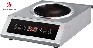 Cuisinière à induction en acier inoxydable 3500W, commande tactile par capteur, usage commercial, service OEM/ODM, économie d'énergie AM-CD108W en acier inoxydable - Product Image 5