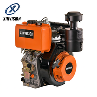 Moteur diesel 192F de 12 CV de puissance maximale, 500 cm³, refroidi par air, 4 temps, pour motoculteur et cultivateur de terrains bruts de modèle 150 à usage intensif