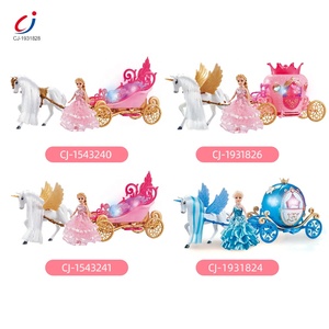 Chengji Beautiful Gifts Plastic Princess Doll Electric pink Pumkpin <strong>Horse</strong> <strong>and</strong> <strong>Carriage</strong> <strong>Toy</strong> with Light <strong>and</strong> Music - Product Image 5