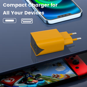 <span class=keywords><strong>TKT</strong></span>-Cargador USB PD de 20W con doble puerto QC3.0, carga rápida para iPhone, Android, portátil, enchufe de la UE y EE. UU., compatible con uso de cámara Gan - Product Image 3