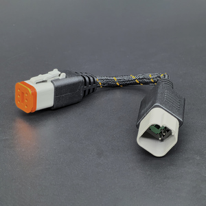 Aangepaste DT waterdichte overmolding automotive verlengkabel 18AWG stroomkabelboom met 6-pins Deutsch gegoten connector voor vrachtwagens - Product Image 1