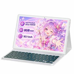 พร้อมจัดส่ง แท็บเล็ตพีซีขนาด 10.1 นิ้ว 1920x1200 IPS Intel N5030 8GB 128GB <span class=keywords><strong>Win</strong></span> 11 แถมคีย์บอร์ดและขาตั้ง 2 in 1 แล็ปท็อป โน้ตบุ๊ก - Product Image 1