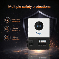 Onduleur solaire autonome Solyx UL1741 12W monophasé en parallèle tout-en-un avec grand circuit de bypass AFCI RSD et triple protection de sécurité