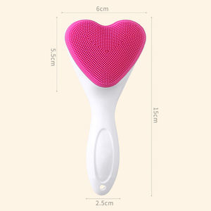 Silicone Facial Cleansing Brush Handheld Portable Cleaning Bath Brush Exfoliating Cleaning Pores Facial Massage Brush Girl - Product Image 2