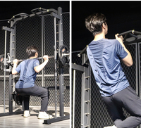 Cadre de squat multifonctionnel pour la maison, banc de musculation, cadre de gantry, équipement de fitness commercial pour salle de sport, capacité de charge 200 kg