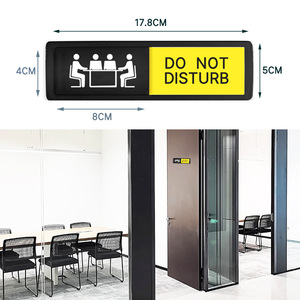 Meeting Room Door Sign Do Not Disturb <b>Sliding</b> Sign 17.8x5cm Water Resistant Office Privacy Indicator - Product Image 1
