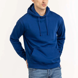 Sudadera con capucha de forro polar mezclado con algodón para uso en exteriores en invierno, sudadera con capucha de forro polar teñida en color liso de primera calidad para invierno. - Product Image 2