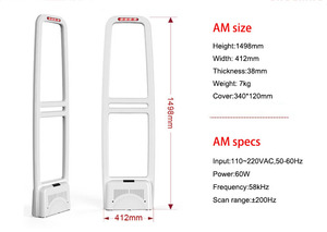 Fabricants d'équipements antivol EAS vente en gros 58Khz supermarchés magasins de vêtements antenne de sécurité système EAS AM - Product Image 4