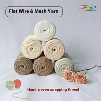 Wholesale Customized Crochet Flat Belt Yarn Rope 100% Polyester Hollow Strand Yarn for Knitting and Weaving