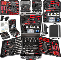 Vente en gros de 1500 pièces de boîtes à outils en aluminium portables avec roulettes, trousse à outils professionnelle pour la réparation de voitures et de garages, OEM/ODM