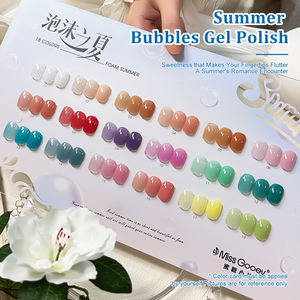 Miss Gooey Lot de vernis à ongles 18 couleurs avec bulles d'été populaires OEM/ODM, usine de vernis à ongles en gel UV, vente en gros, ensemble de vernis à gel de marque privée - Product Image 3