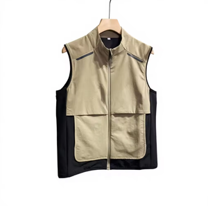 Veste sans manches unisexe personnalisée avec logo, col montant, résistante au soleil, respirante, légère, pour les déplacements en extérieur, imperméable - Product Image 3