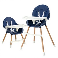 Chaise haute portable pour bébé à hauteur réglable, siège d'appoint pliable en plastique pour l'alimentation