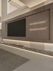 Design moderno pannello di legno TV muro Cabinet nuovo incorporato camino fiamma di <span class=keywords><strong>simulazione</strong></span> per la casa <span class=keywords><strong>soggiorno</strong></span> <span class=keywords><strong>soggiorno</strong></span> mobili - Product Image 5