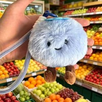Porte-clés en peluche Myrtille, pendentif de sac à dos de dessin animé, accessoire de décoration pour sac à dos de fille