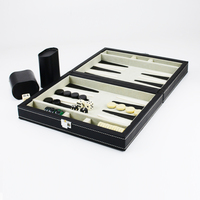 Personnaliser le backgammon en cuir PU de grande taille avec jeu de plateau