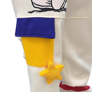 กางเกงทำงานทรงหลวมขาบานสไตล์ญี่ปุ่นผ้าฝ้ายพิมพ์ลายการ์ตูนตกแต่งดาวห้าแฉกสามมิติหลายกระเป๋าสำหรับผู้หญิง - Product Image 5