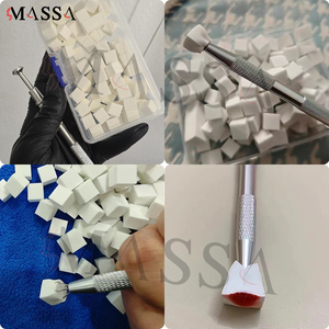 MASSA 100-Piece Pack Mini <strong>Nail</strong> Stamping Sponge Gradient Blending 1cm Sponge Cubes Stainless Steel Sponge Grabber <strong>Nail</strong> <strong>Tool</strong> - Product Image 3