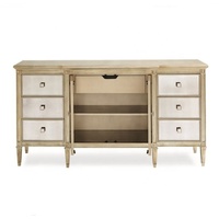 Wostu — appliques miroir en bois massif, 6 tiroirs 2 portes, meubles de chambre à coucher moderne, haut de gamme