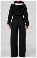 Ensemble de survêtement pour femme de haute qualité, sweat-shirt et pantalon amples pour le fitness et le jogging, ensemble deux pièces pour la randonnée en plein air avec poches