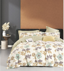 Tùy chỉnh thiết kế mới chất lượng cotton in <span class=keywords><strong>Comforter</strong></span> Bộ Duvet cover <span class=keywords><strong>sets</strong></span> in tấm ga trải giường được trang bị tấm bộ với gối - Product Image 1