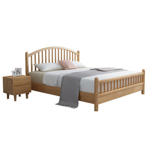 Lit pour enfants en bois massif de style nordique, cadre de lit moderne et minimaliste de 1.2m pour chambre à coucher, conception durable - Product Image 5