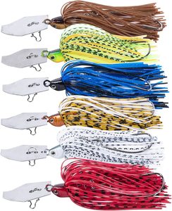 <span class=keywords><strong>Leurre</strong></span> de pêche Chatterbait en gros Appâts bavards blancs et rouges pour bar - Product Image 1