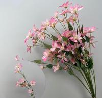 Fleurs artificielles en latex Vanda Orchid à toucher réel pour la décoration de fête et de mariage