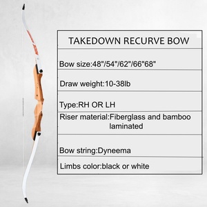 <span class=keywords><strong>Arc</strong></span> recurvé en <span class=keywords><strong>bois</strong></span> massif laminé, démontable, pour le tir à l'<span class=keywords><strong>arc</strong></span> et le tir sur cible - Product Image 2