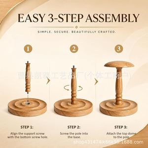 Solid wood <b>standing</b> <b>hat</b> rack, tabletop <b>hat</b> rack, clothing store <b>hat</b> holder, clothing window display solid wood <b>hat</b> holder, coat - Product Image 5