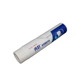 Tubo de pasta de dente vazio de plástico, recipiente para empacotar tubo de pasta de dente com parafuso, fornecedor superior