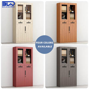 خزانة ملفات مكتبية معدنية قابلة للقفل، خزانة تخزين فولاذية بنمط رمادي للوثائق - Product Image 2