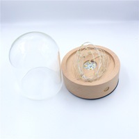 Offre Spéciale cadeau personnalisé LED 3D en bois rond Rectangle Base veilleuse lampe avec USB