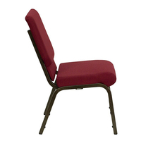 Sillas Rojas modernas de la marca YOUPIN, marco de Metal de cobre, muebles de Teatro de tela, púlpito de Iglesia, diseño apilable barato, muestra gratis