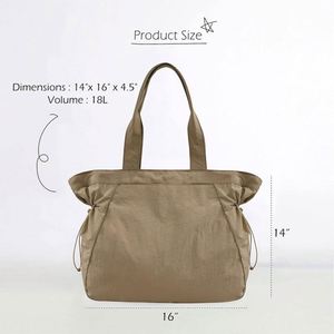 Nouveauté 2026 : Sac fourre-tout imperméable en nylon pour femme, idéal pour le yoga et les trajets quotidiens, sac à main et sac à bandoulière - Product Image 4