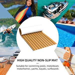 Revêtement de sol en EVA personnalisable, moderne, imperméable, antidérapant et résistant aux UV, imitation teck pour pont de bateau - Product Image 4