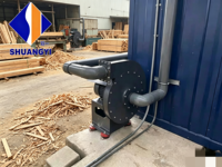 Ventilateur centrifuge haute pression 25HP 9055Pa pour le transport de matériaux avec conduit à angle variable pour l'extraction des poussières de travail du bois