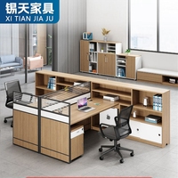 XTBGZ-045 Xitian Ensemble de bureau moderne en L avec chaise, en panneau mélaminé, processus de scellement des bords complet, couleurs et dimensions personnalisables, haute qualité